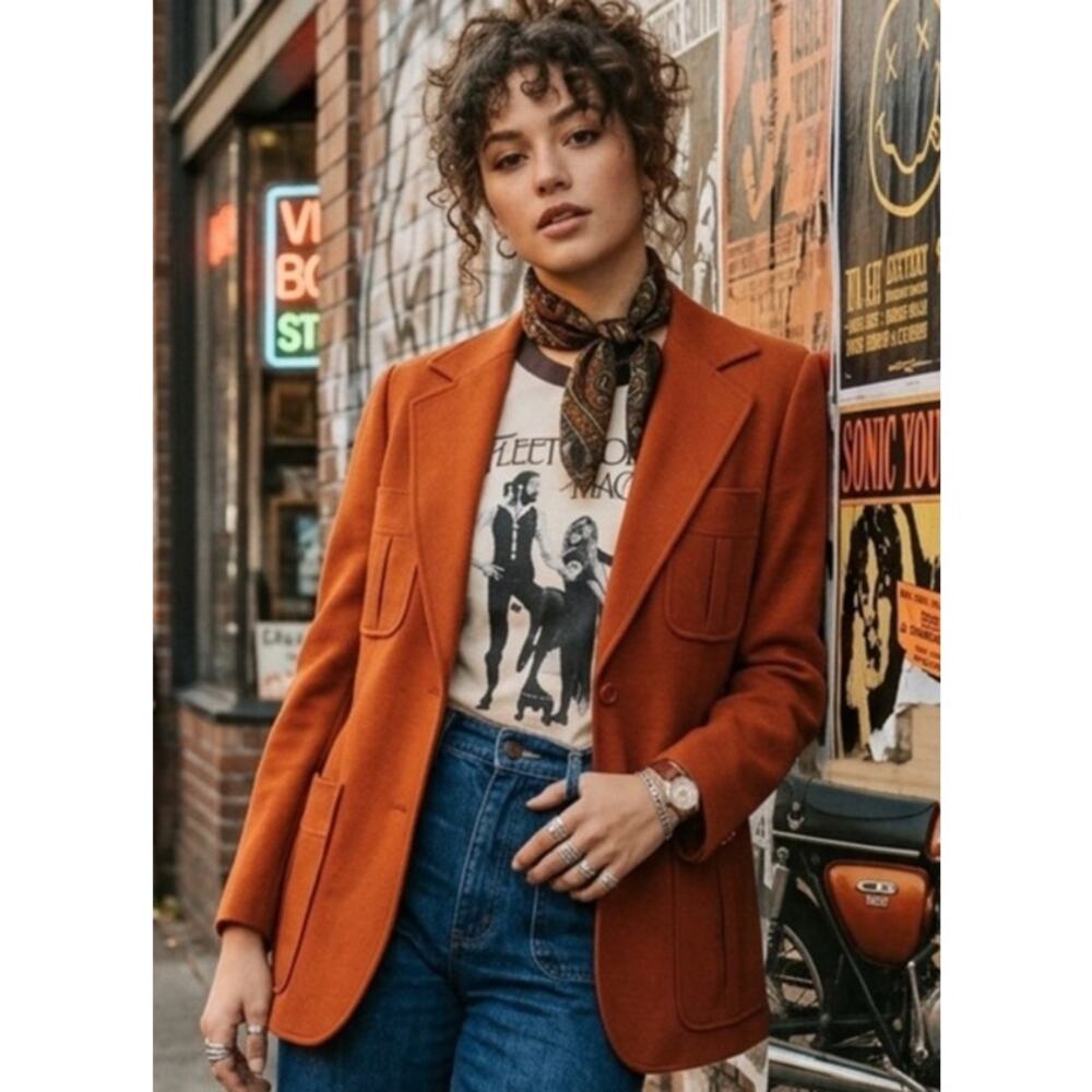 Vintage 70’s Act III wool/polyester blend blazer jacket